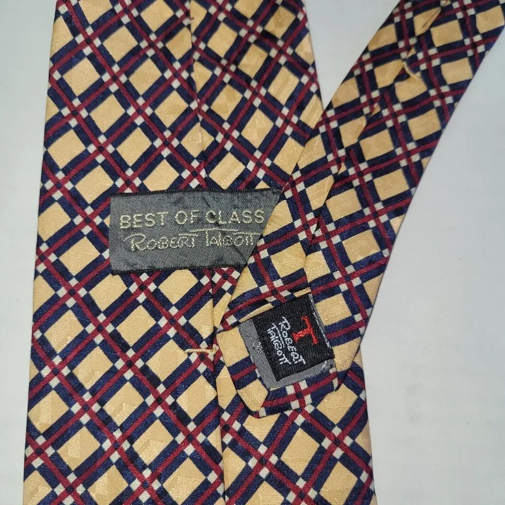 Robert Talbott Best of Class Necktie Mens Handmade in‎ USA Italian Silk Argyle
